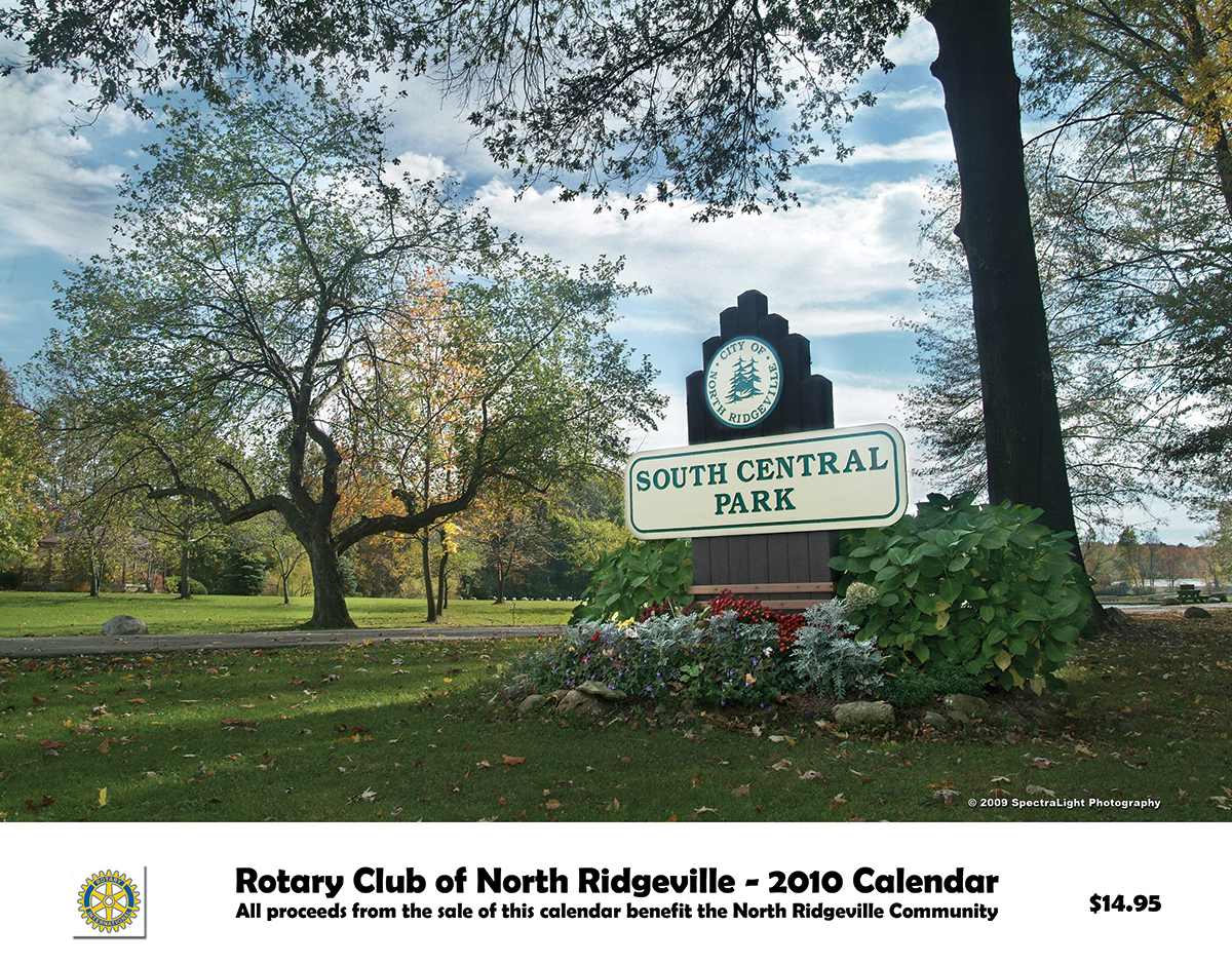 North Ridgeville Rotary Club 2010 Calendar Cover by Mark Madere of SpectraLight Photography