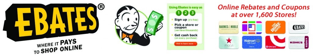 Ebates.com - for ADDITIONAL savings on all the websites you are already shopping at!