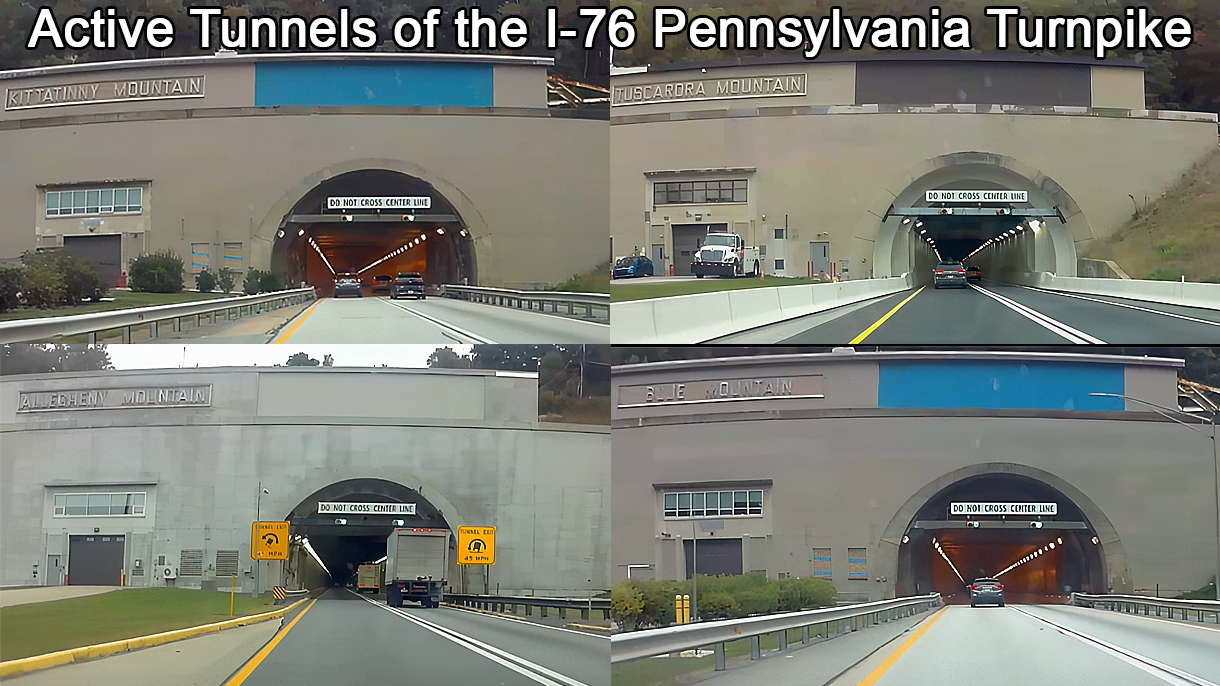 Driving Through The 4 Active Tunnels Of The I 76 Pennsylvania Turnpike